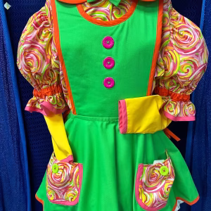 sz L-XL Pretty Pinafore with Lite Bloomers and Lite Blouse